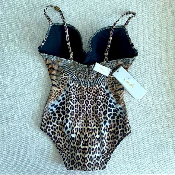 NWT Animal-Print Call Of The Cathedral Underwire One-Piece Swimsuit $400 - Picture 7 of 9